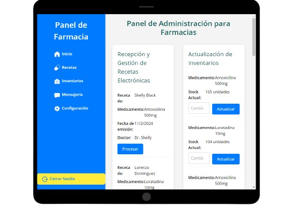 Gestión del centro médico en MediConnect